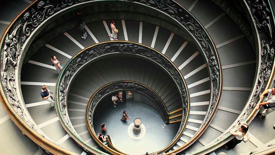 Escalera Helicoidal museos vaticanos