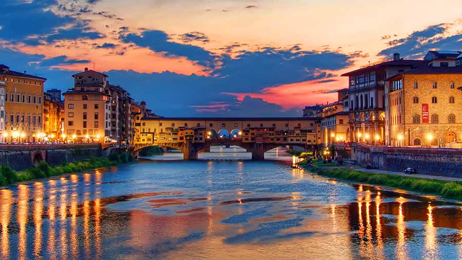 Ponte Vecchio atardecer