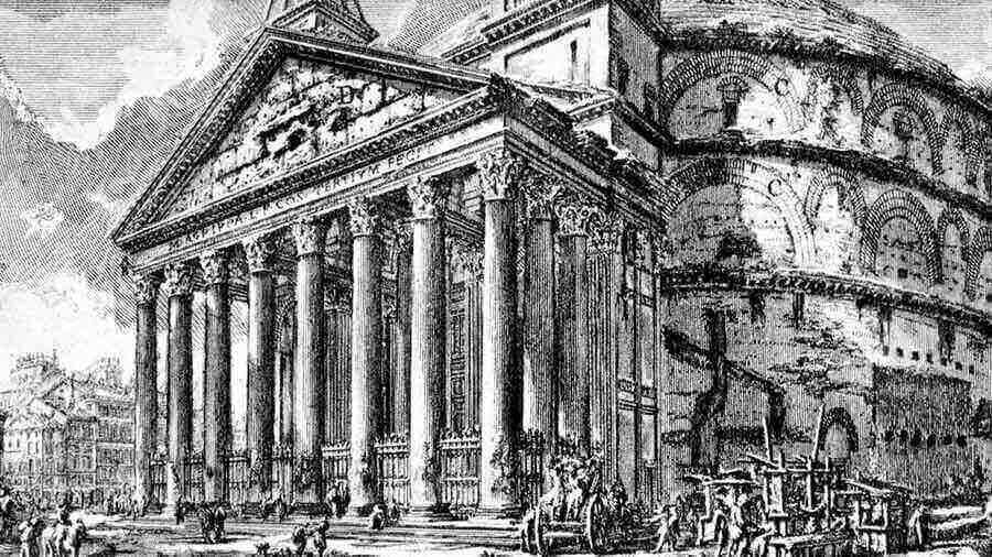 campanarios del panteón romano