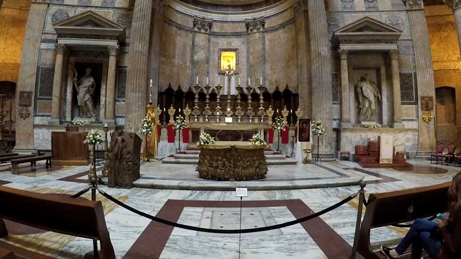 mártires cristianos Panteón de Agripa