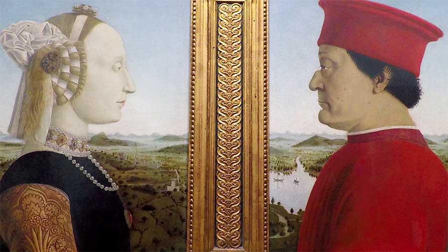 Retrato de los Duques de Urbino de Piero della Francesca