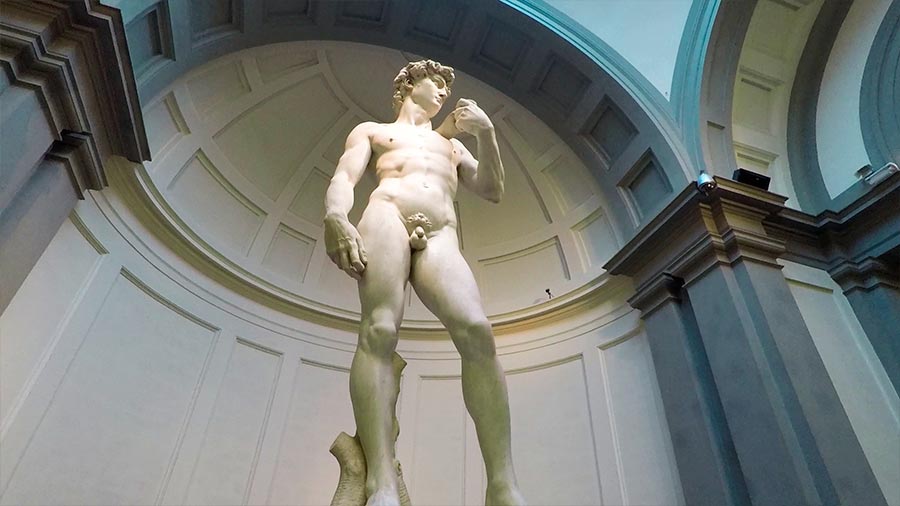 las proporciones de el david