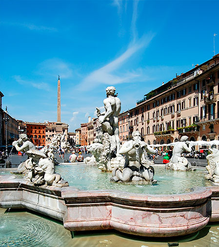 piazza navona fuentes